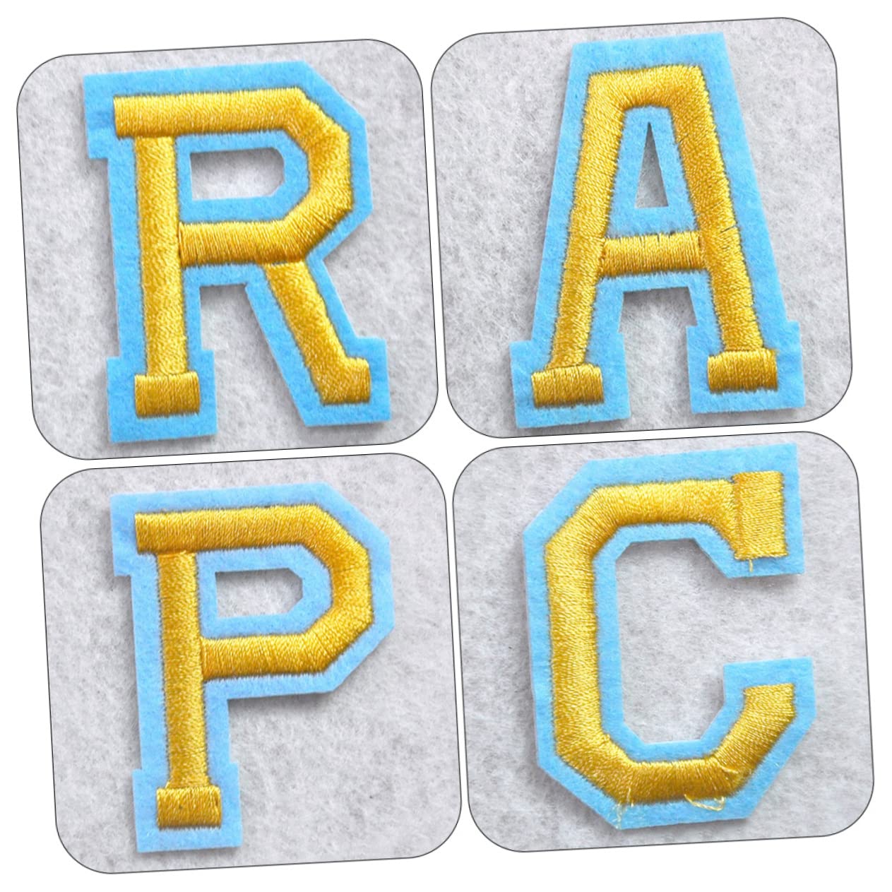 Operitacx 260 Pz patch di lettere stop borse repair ferrocerio lettere applique dell'alfabeto patch vestiti per vestiti toppe per riparare i i Tessuto non tessuto