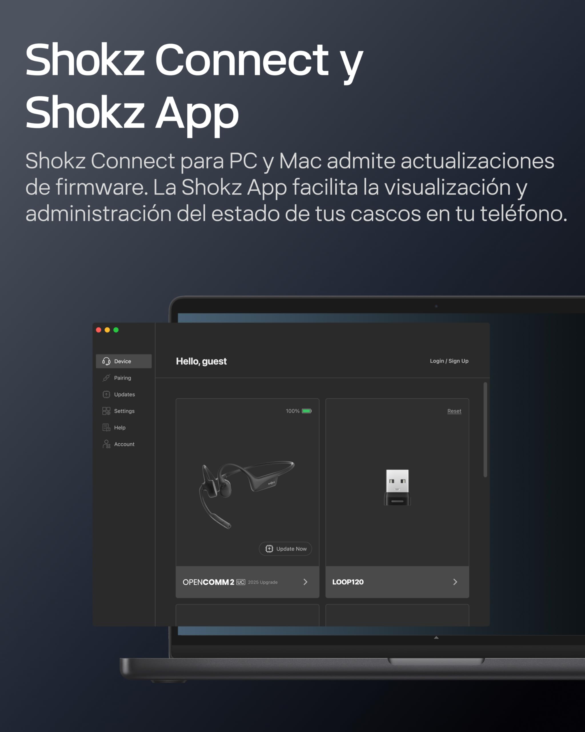 SHOKZ OpenComm2 UC 2025 Upgrade Auriculares Conducción Ósea,Adaptador USB-A | 16h Conversación |Adaptador USB-A | Bluetooth |Micrófono| Oído Abierto | Carga Rápida | para Office | Carga Tipo C