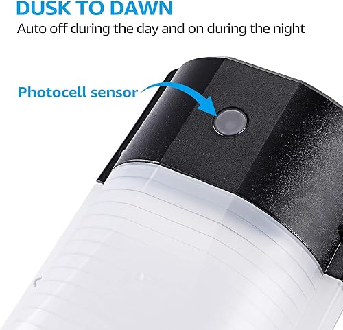 Miniatura 2 de LEONLITE Dusk to Dawn - Paquete de 2 luces LED de pared con fotocélula, 12 W, 1440 lm, 3000 K blanco cálido, IP65, certificación ETL, luces