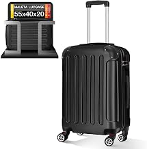 Cabin Suitcase 55 x 40 x 23 ABS, Lightweight and Compact for Airplane Travel, Hand Luggage for Men and Women, Dimensions 55 cm