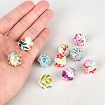 10pcs Bouteilles à aiguilles de tricot, Protège-points en silicone pour aiguilles 2,5-9mm, capuchons de bout d'aiguille en tricot DIY Accessoires de tricotage et Gadgets (Imprimé Hexagon)