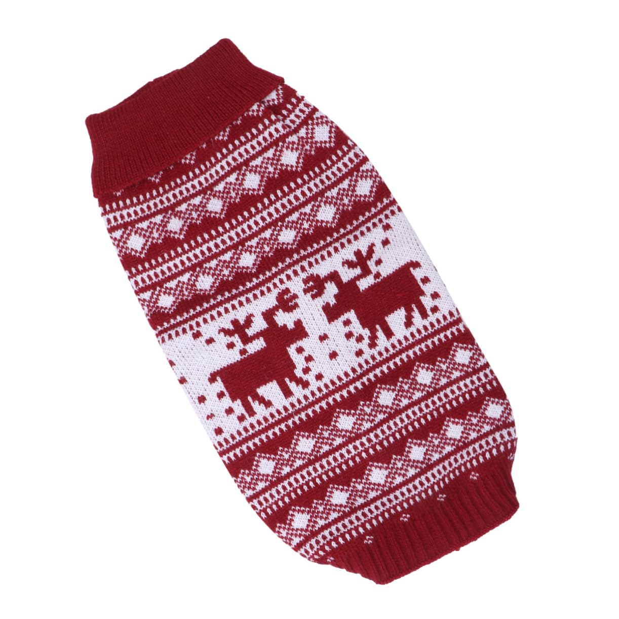 BESPORTBLE 3 Pz Abbigliamento Natalizio per Animali Domestici Costume Cane Natale Maglioncini Cane Cucciolo Natale del Cane Maglioni Natalizi Vestiti Autunno e Inverno Maglione Rosso