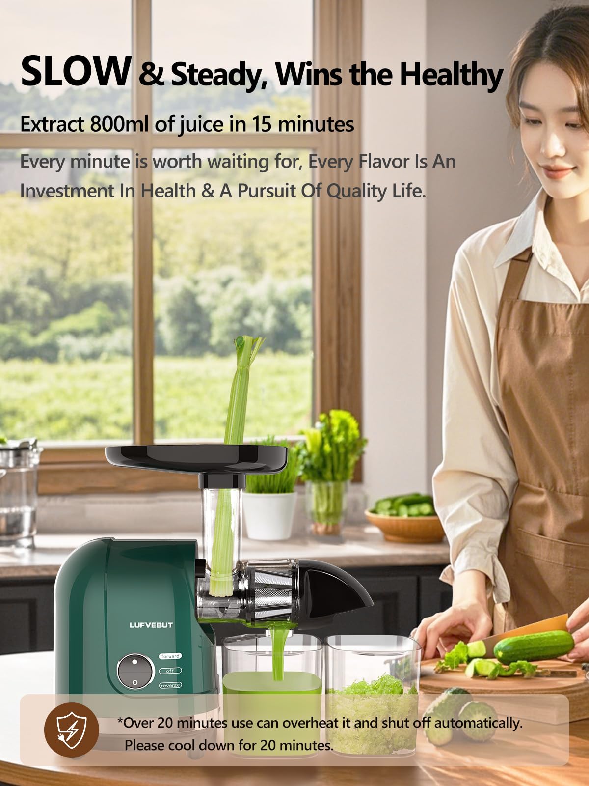 Vegetable Juicer for Celery Wheatgrass Spinach - Product Features
