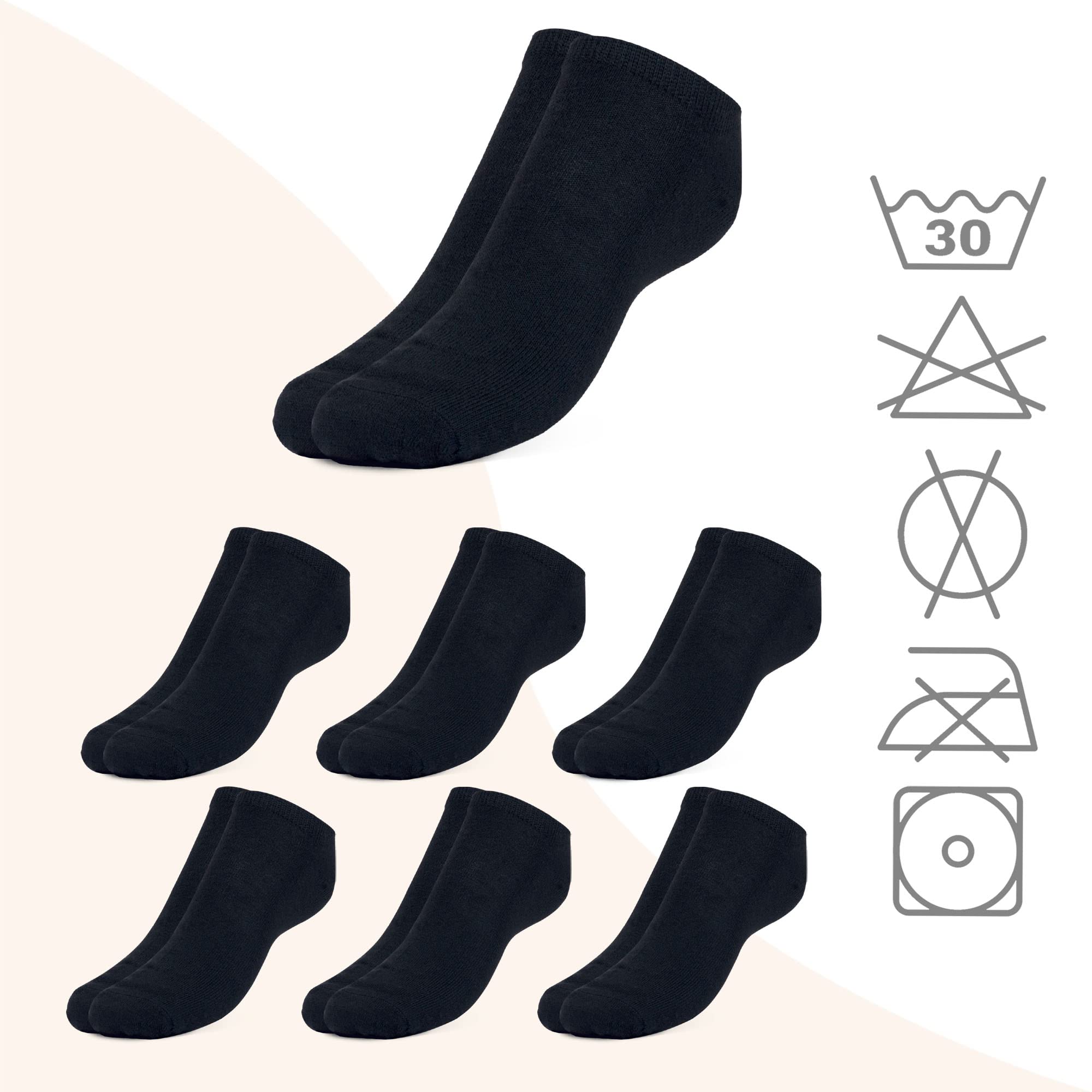 9/15 Pares Calcetines cortos Unisex de Algodón con 200 Hiladas | Calcetines Tobilleros Hombre y Mujer para el día a día.