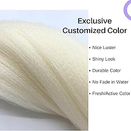 Platinum Blonde Braiding Hair Pre Stretched 16 Inch for Knotless Braids Synthetic Box Braiding Hair for Women