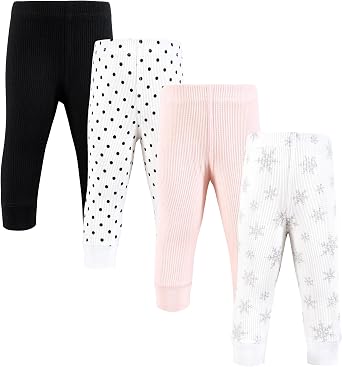 Hudson Baby Unisex Baby Thermal Tapered Ankle Pants 4pk