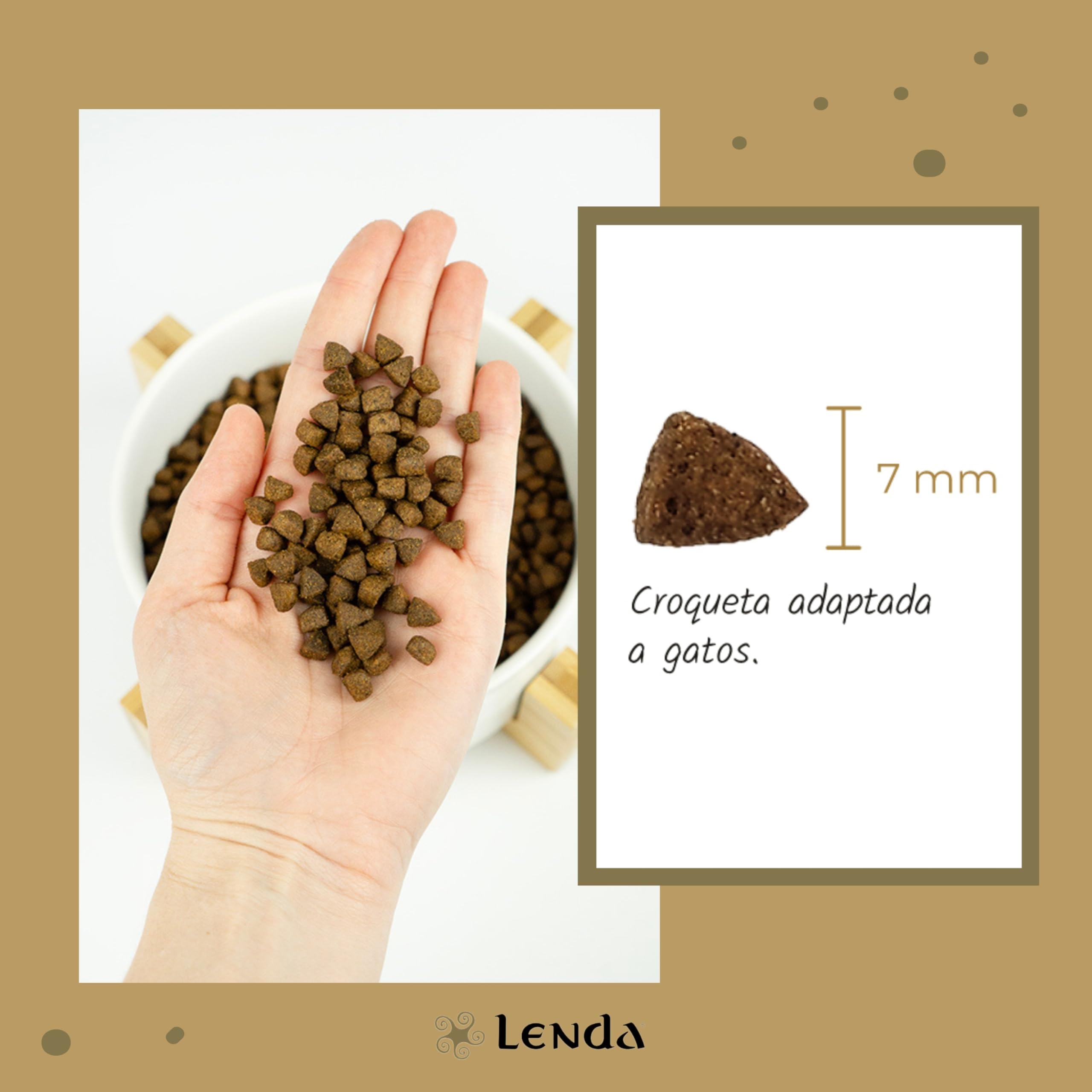Lenda Kot Adult Drób Grain Free 7 kg – Bezzbożowa karma sucha dla dorosłych kotów wszystkich ras – Omega-3 i Omega-6 – 1 szt.