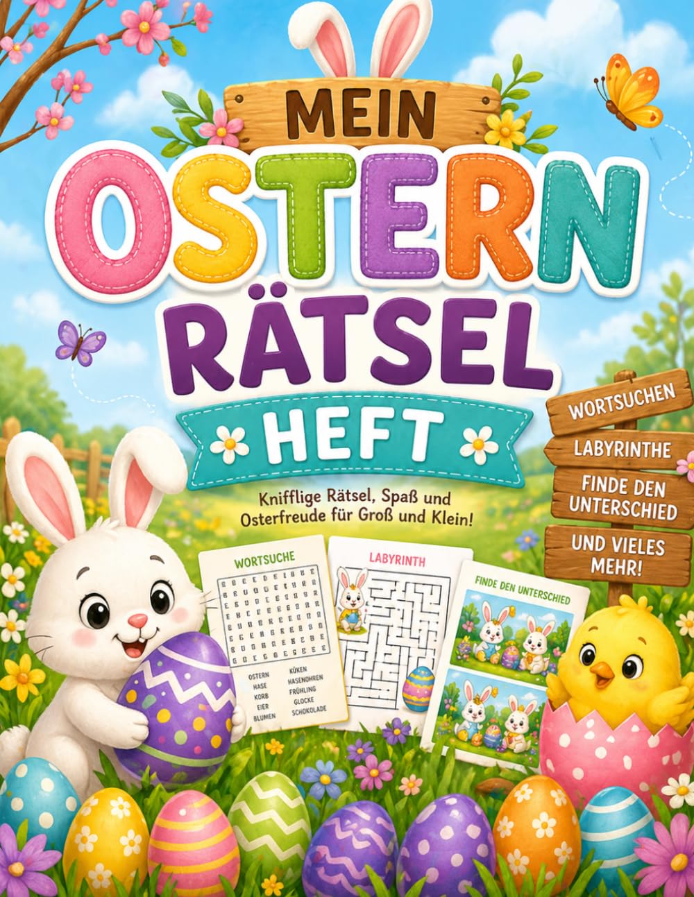 Ostern Rätsel Heft