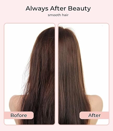 Miniatura 5 de PRITECH Plancha plana para el cabello, plancha plana de titanio con temperatura ajustable (290F-450F), placa de 1 pulgada para todos los peinados,