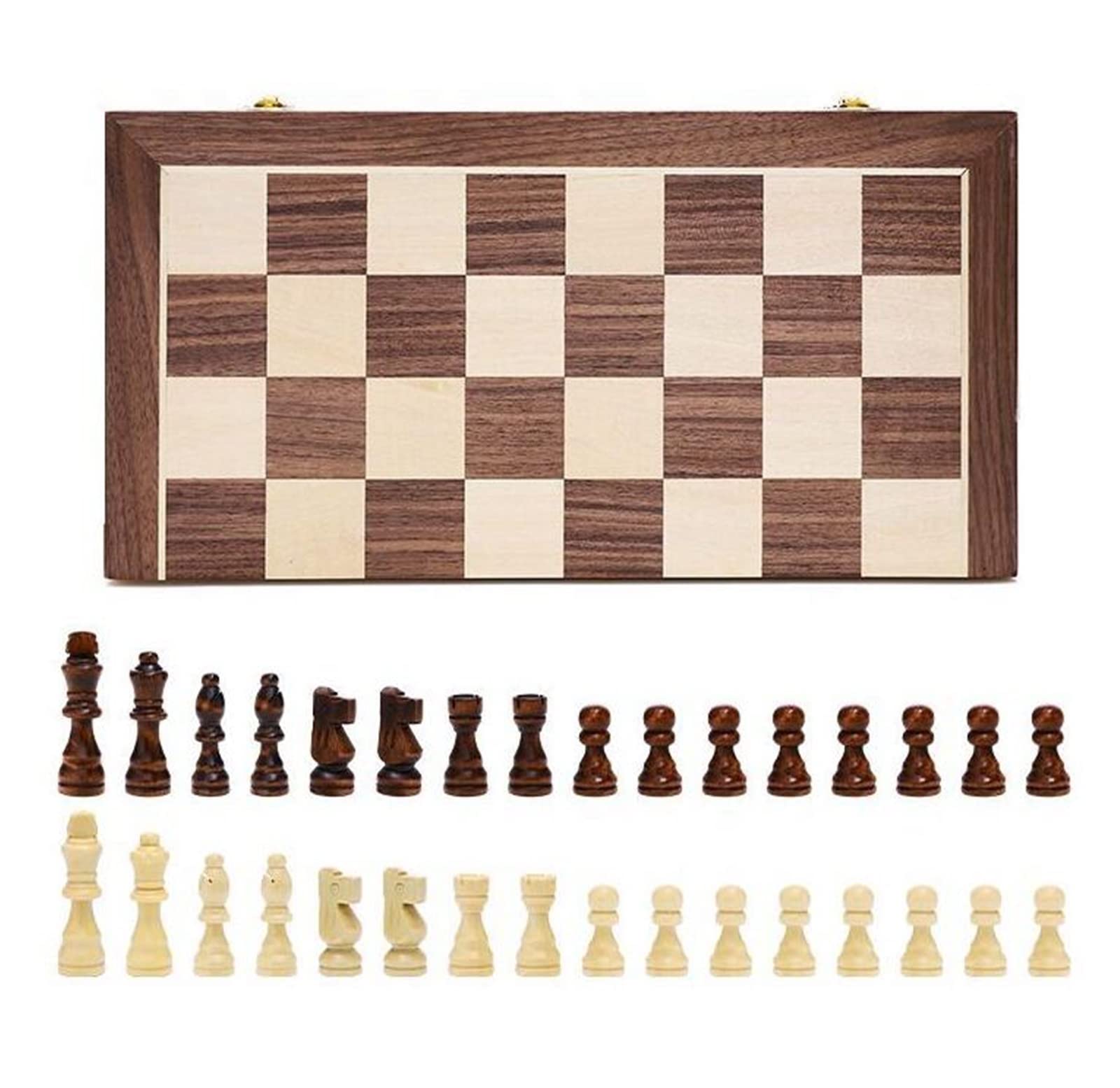 Set Di Scacchi Internazionale Scacchiere Pieghevoli In Legno Da 11 Pollici, Gioco Di Scacchi Da Viaggio Portatile Artigianale Per Torneo Per Principianti Scacchi Internazionali Scacchiera Professional