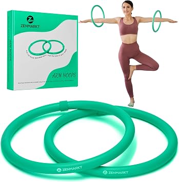 Weighted Fitness Hoop for Arms - Mini Upper Body Exercise Tool to Strengthen Arms and Shoulders - Lightweight Design for Fun Home Workouts