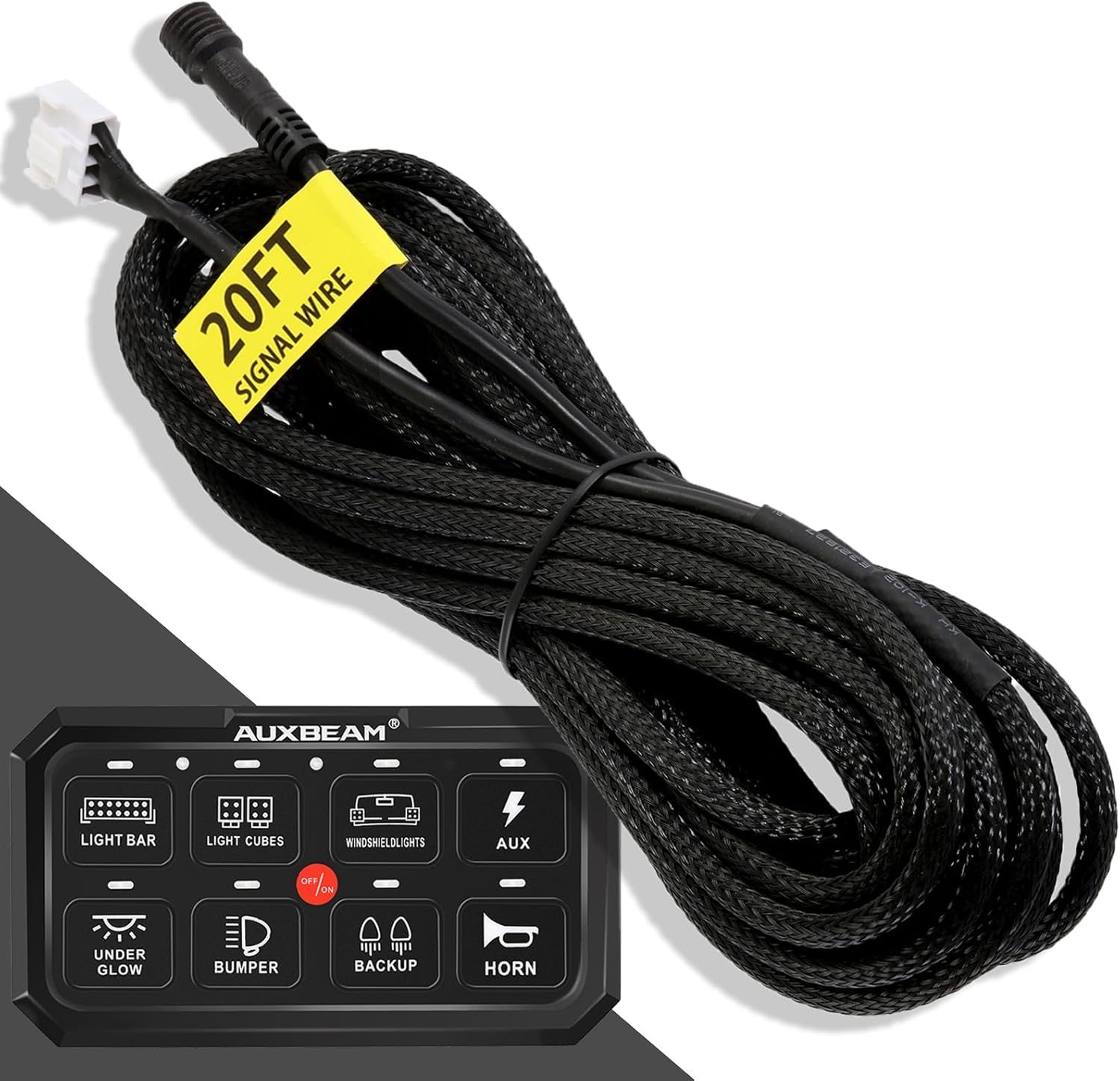 Auxbeam 20FT Signal Wire with switch panel