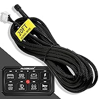 Vista 6 de Auxbeam Extensión de arnés de cableado de 8 pines de 3.94 pies para panel de interruptor Auxbeam de 6 vías BC60, controlador de interruptor GC60