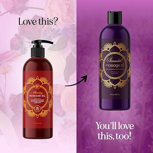 Miniatura 4 de Aceite de masaje relajante para terapia de masaje, aceite de masaje de cuerpo completo de aromaterapia con encantadores aceites esenciales de