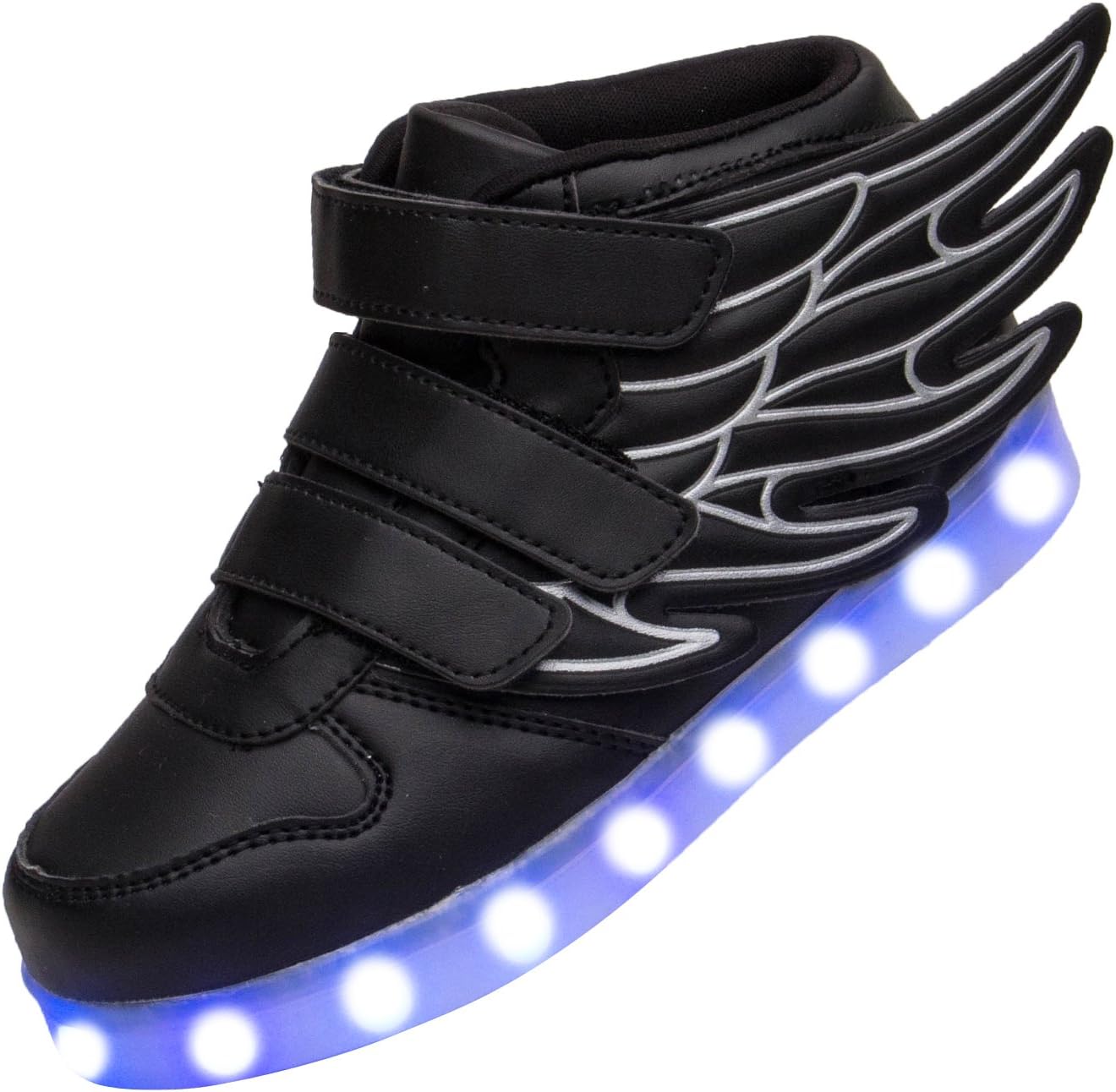 Boys USB Charging Led Light up Shoes With Wings