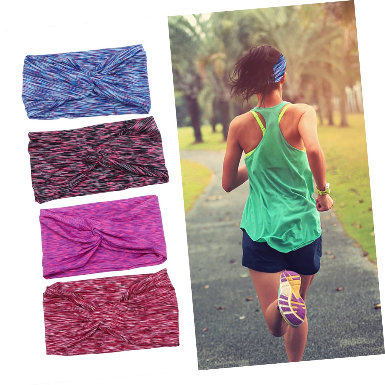 12 Pezzi Fascia Per Per Gli Uomini Fasce Per Per Le Donne Allenamento Dei Sciarpa Turbanti Per Le Donne Palestra Fascia Per Bandane Per Gli Uomini