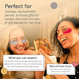 grace & stella Under Eye Patches (12 pairs) Eye Masks for Puffy Eyes and Dark Circles - Stocking Stuffers for Teen Girls, Christmas Gifts for Women, White Elephant Gifts, Birthdays, Holidays - Vegan