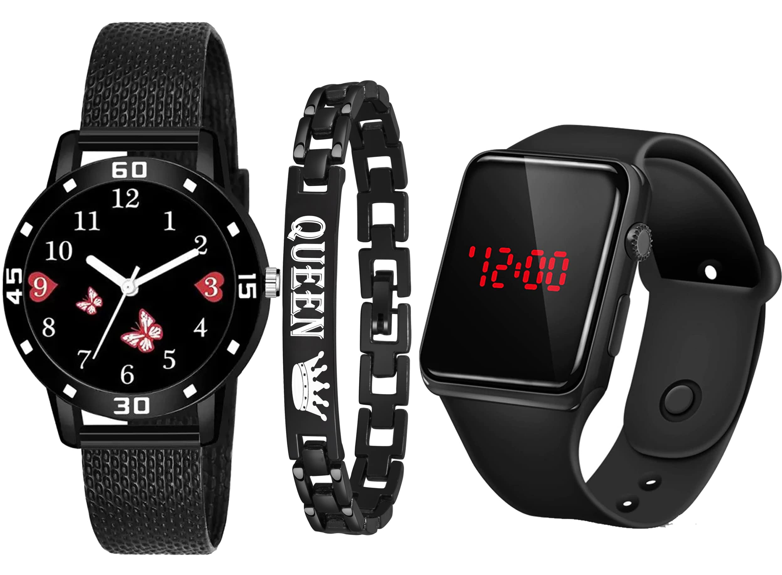 just like Stylish Dial Rubbers Strap and with Led Watch and Bracelet Set of 3 Watch for Girls (Multi Color) (B0BYSVJQQX) Amazon Price History, Amazon Price Tracker
