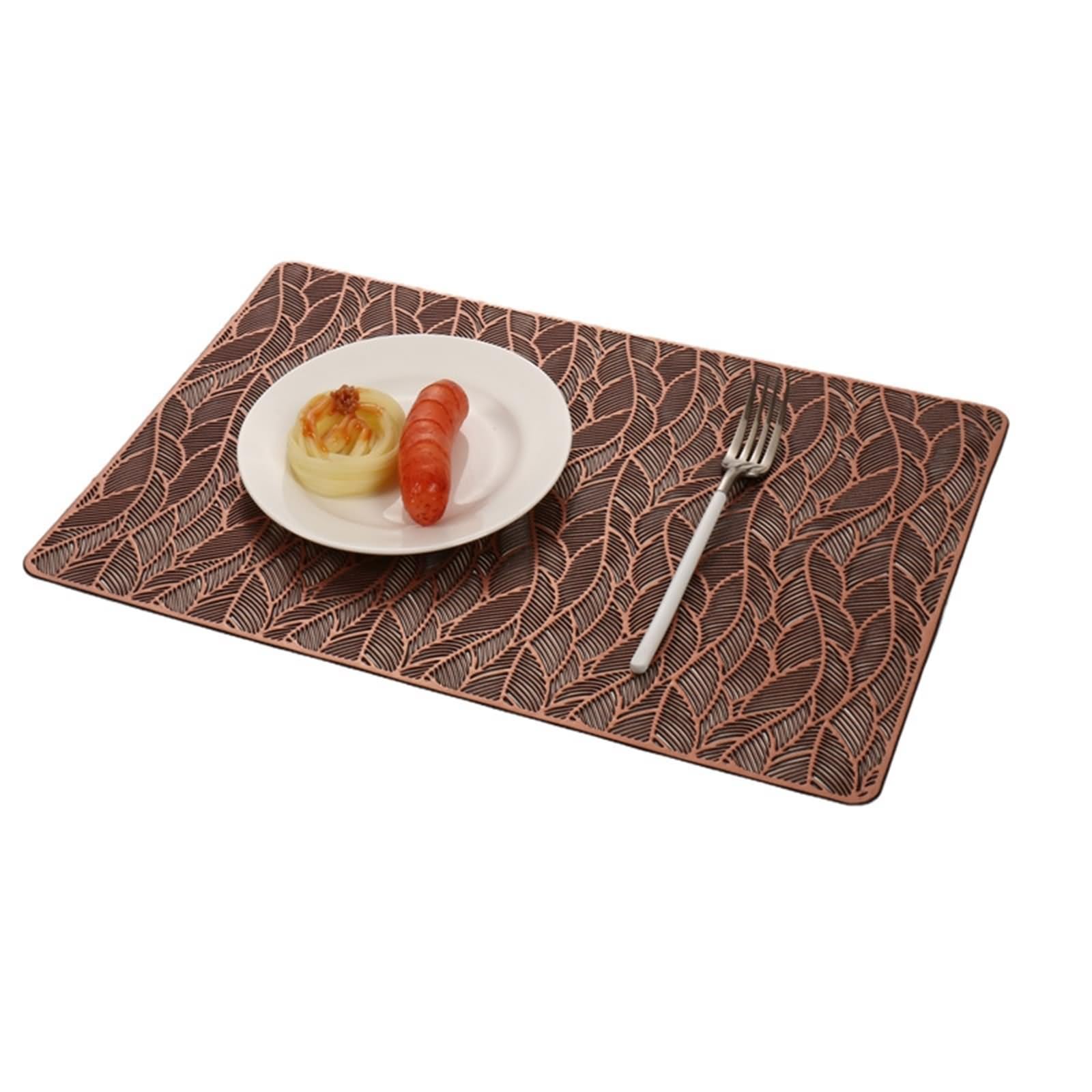 Set de table feuilles creuses bronze pour sublimer vos dîners de fête et repas en famille