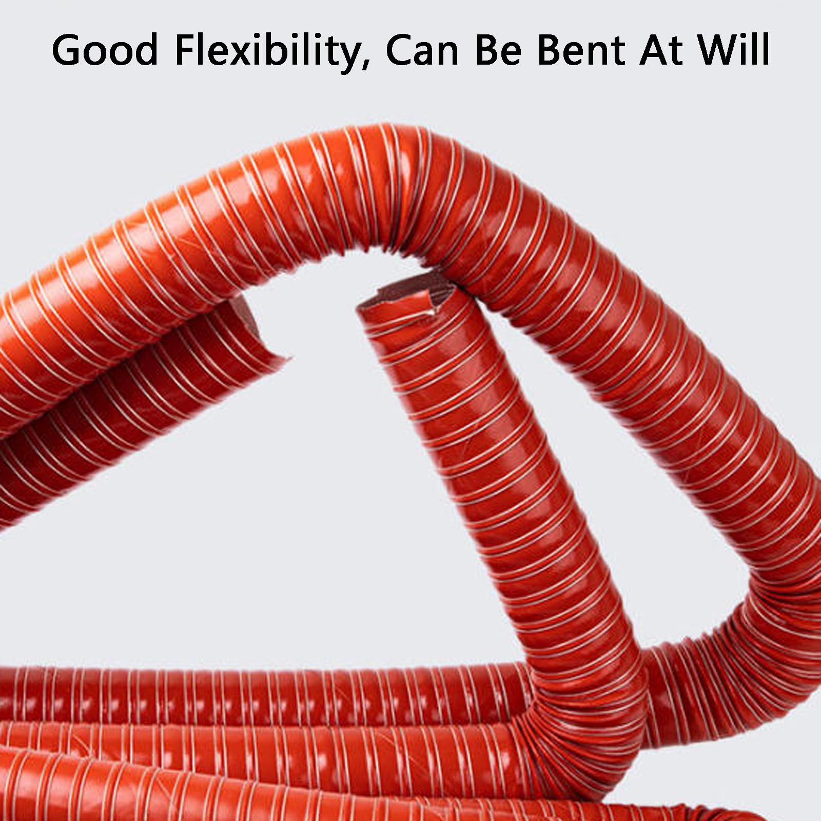 Manguera ExtraccióN Flexible​,Tubo Salida Gases Calentador,Tubo Flexible Campana Extractora,Tubo Extractor De Aire Acondicionado,Conducto De Aire De Silicona Resistente Al Calors
