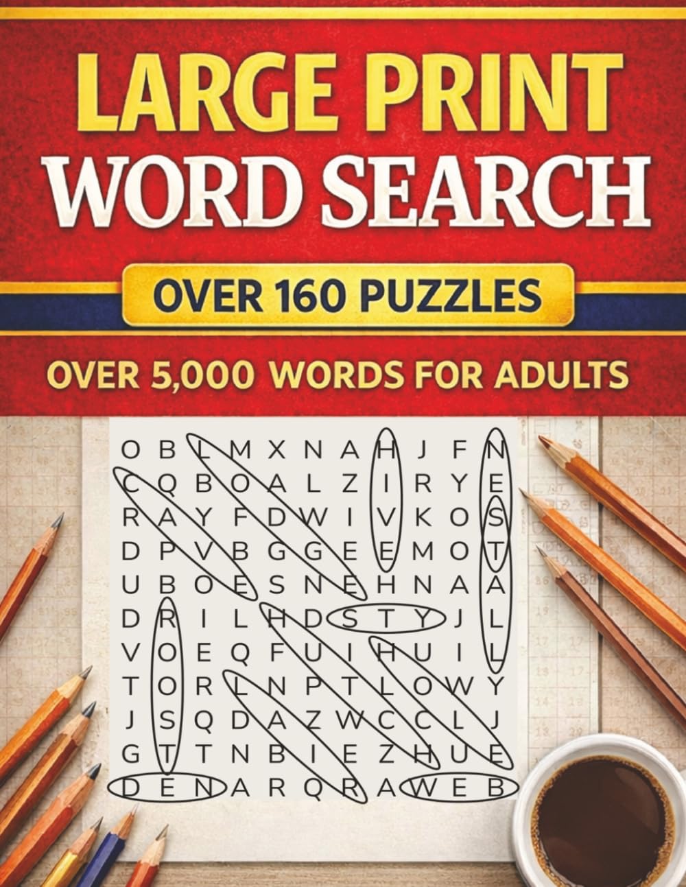 5,000+ Large Print Word Search: Over 160 Puzzles and 5,000+ Words! (Discover & Solve Word Search Series)