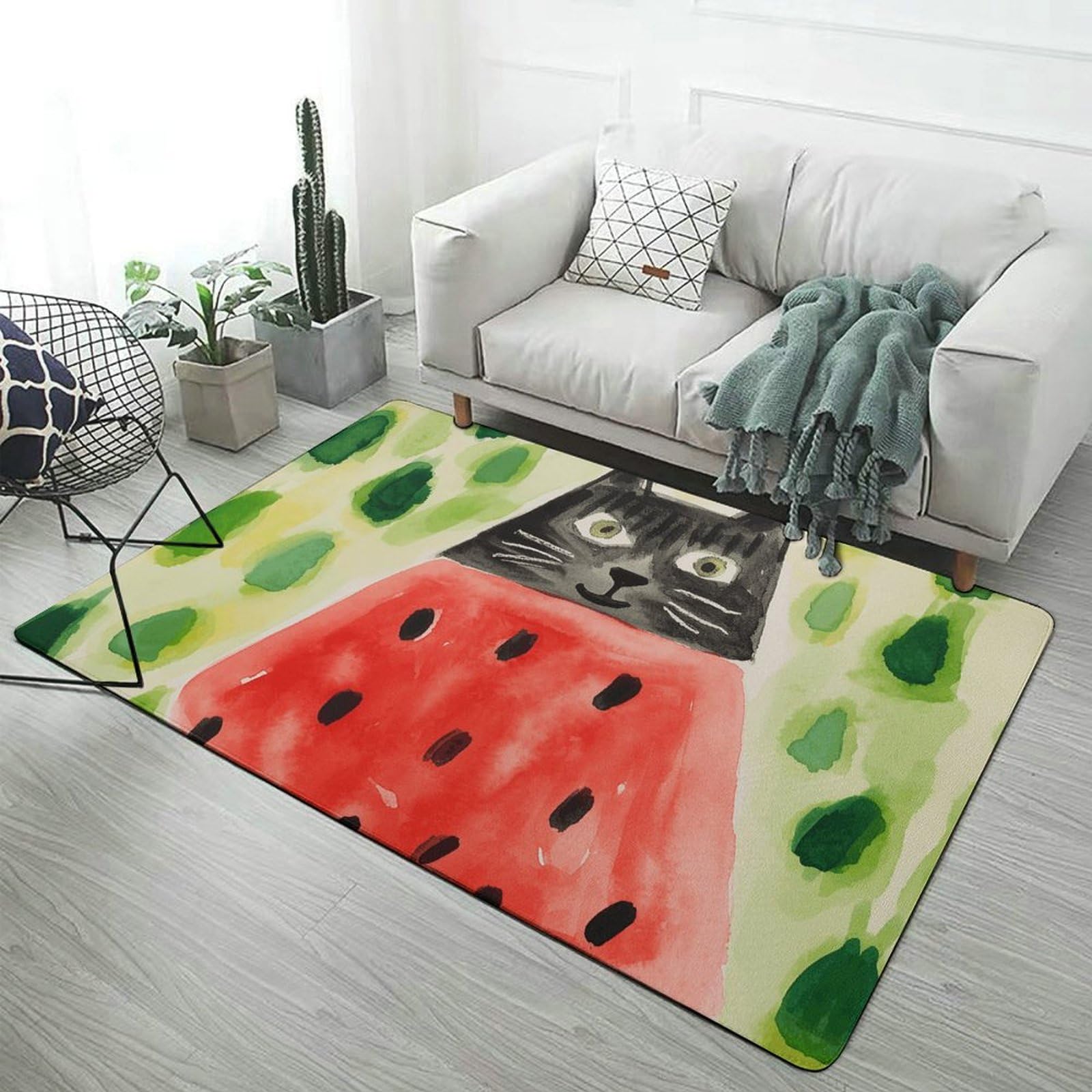 Tapis de sol lavable grand format 152x101 cm antidérapant cuisine et chambre