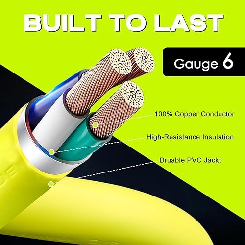 Miniatura 5 de Campzlly Cable adaptador de cargador EV, adaptador NEMA 10-50P a 14-50R, enchufe de 50 amperios a hembra de 4 clavijas, compatible con EV para carga