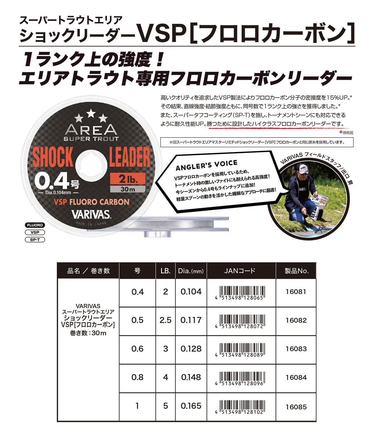 バリバス　VLE-72TR-M-T
ティップラン　ベイトモデル
中古です。 バリバス VARIVAS