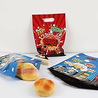 Vista 4 de 50 bolsas de regalo de héroe con temática de héroe de feliz cumpleaños, bolsas de regalo de héroe de acción de héroe, bolsas de regalo de plástico