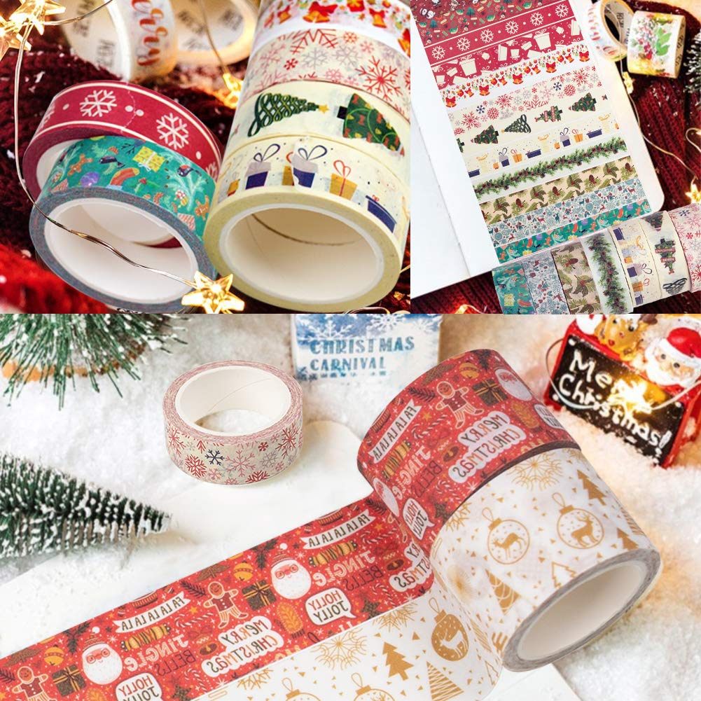 Amazon.co.jp: Shindel 3カワウソ クリスマス 和紙テープセット 12