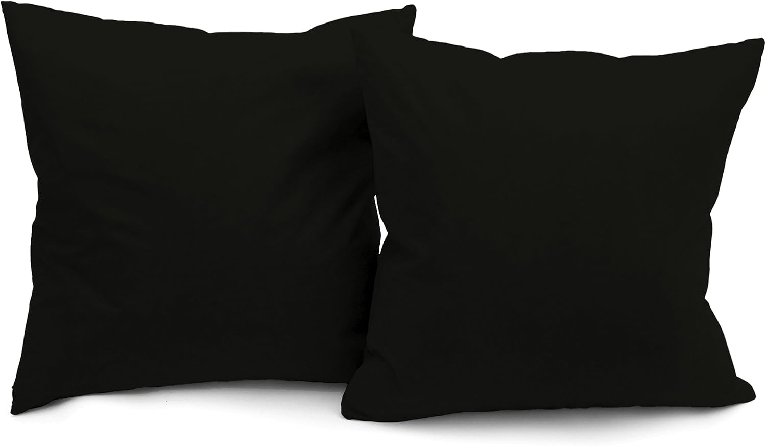 Newpoint Microsuede 16-Inch-by-16-Inch Feather and Down Filled Pillows, Red, 2-Pack