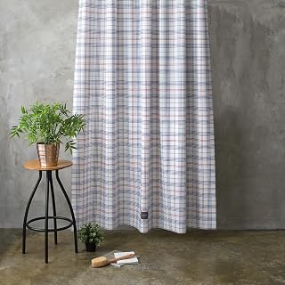Quick-Dry Lightweight Shower Curtain – Made in Korea, Designed for Daily Showers | Glen Check | 71” W x 74” L