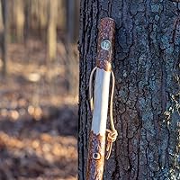 Vista 2 de Brazos Rustic Wood Walking Stick, Twisted Sassafras, Traditional Style Handle, for Men & Women, Made in The USA
