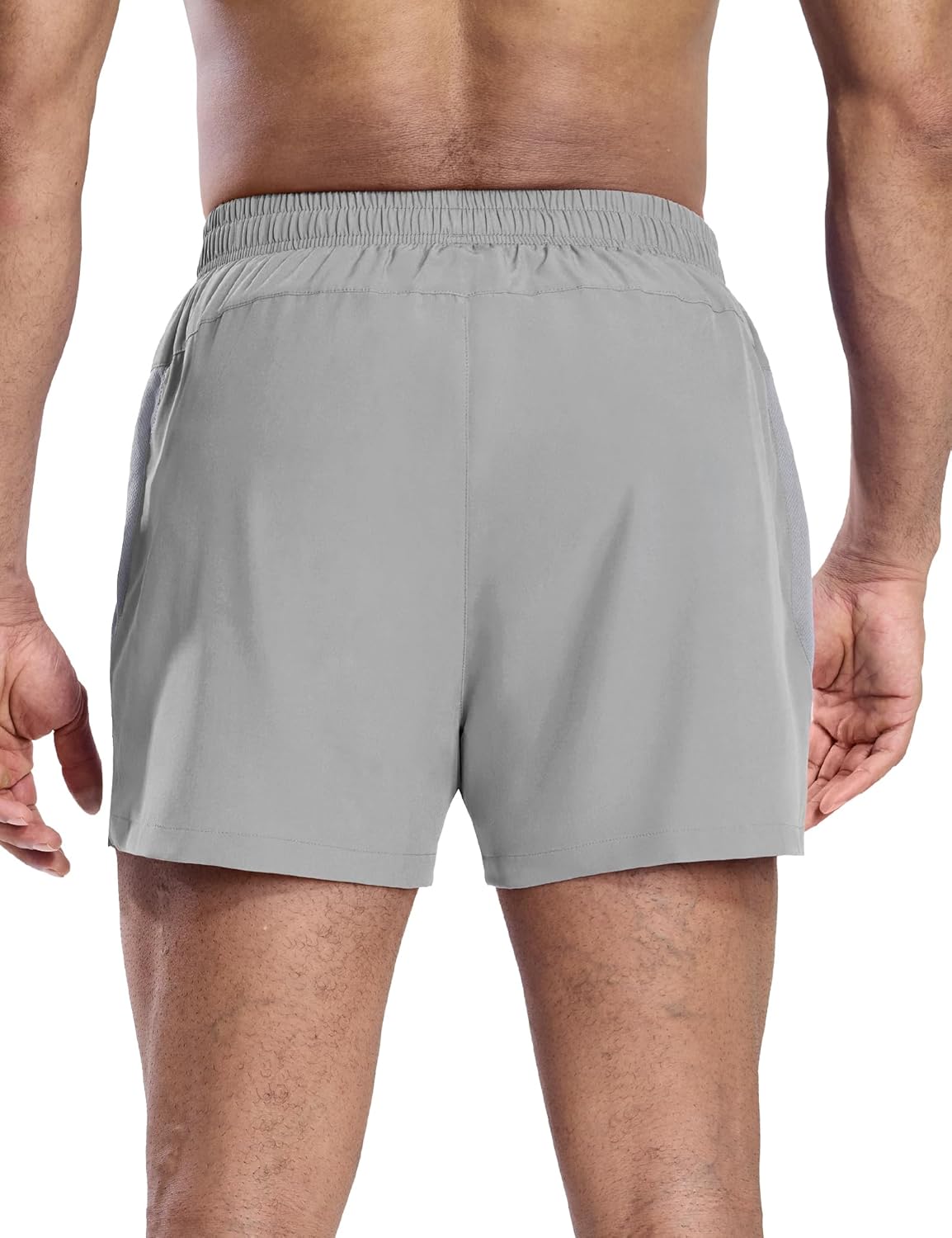 MIER Mens 3 Inch Shorts for Athletic Running Dry Fit Lightweight Workout Gym Active Shorts with Brief Liner, Pockets - Image 2