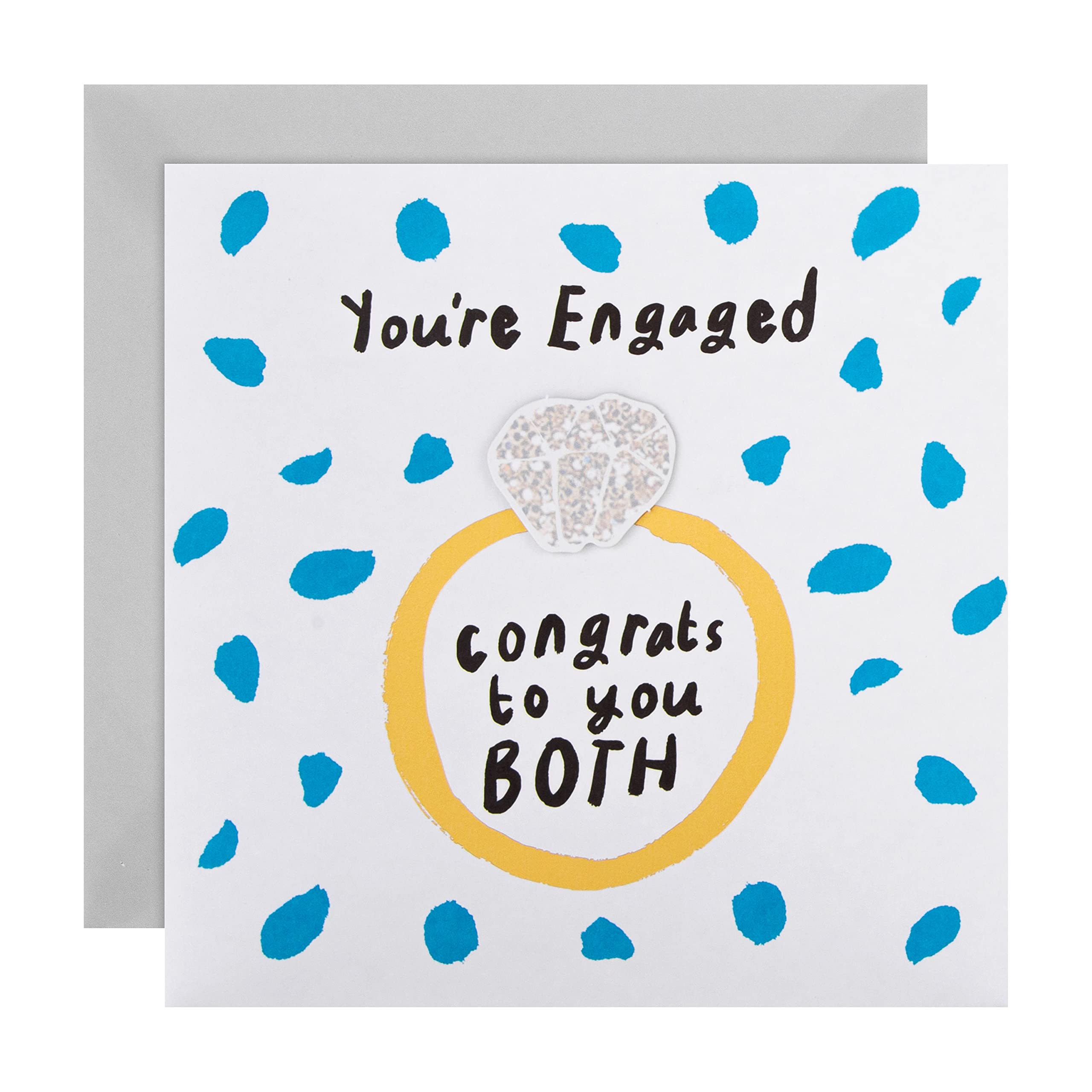 Hallmark Engagement Congratulations Card - Contemporary Illustrated Design
