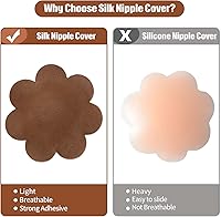 Vista 5 de Cinta de levantamiento de senos, cinta adhesiva para todos los senos A-DD, cinta corporal de moda, con 10 piezas de pétalos de satén, cubierta