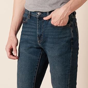 Amazon Essentials Men's Jeans, Slim Fit Stretch, Bootcut - Discontinued Colours