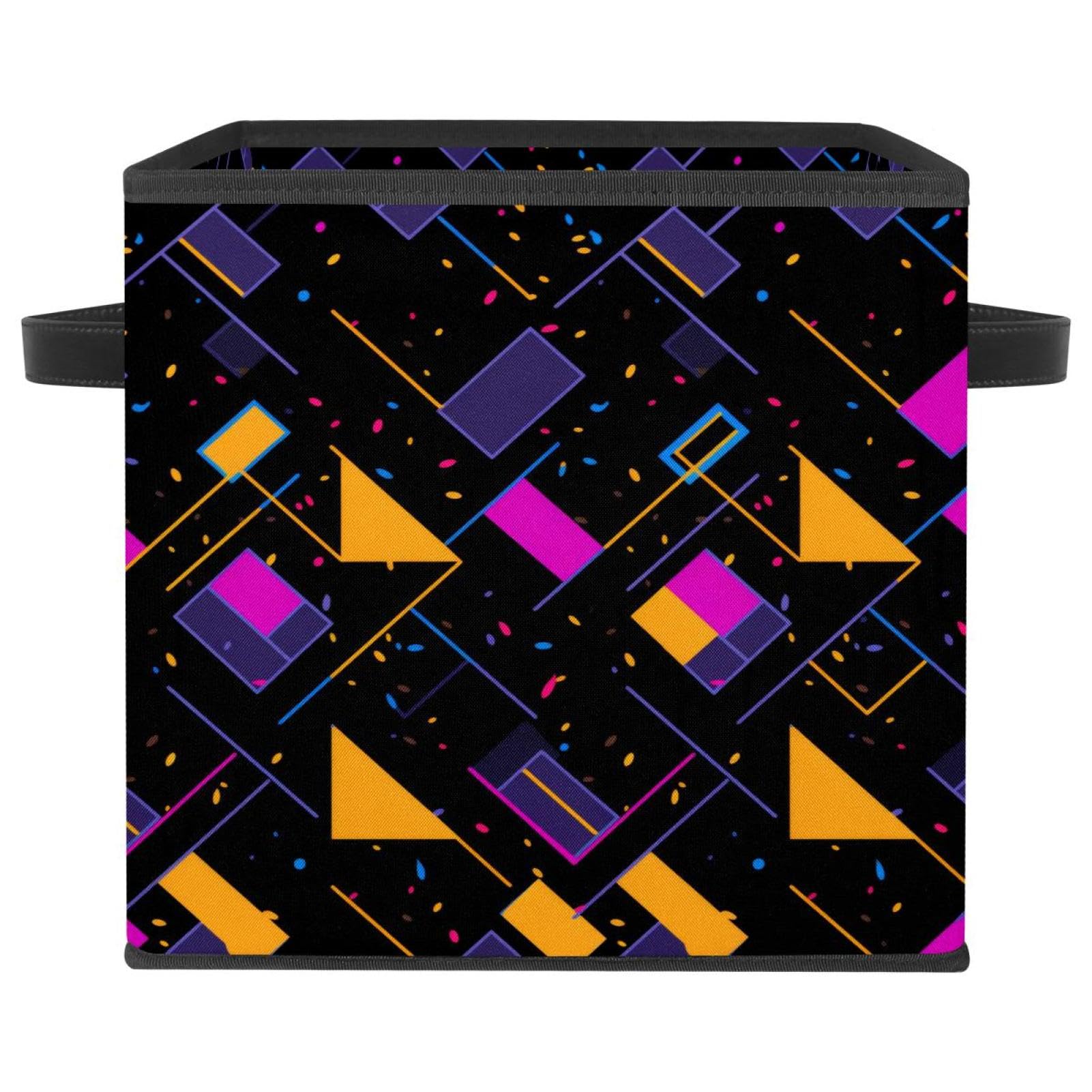 Grands cubes de rangement : boîte pliable géométrique pour le salon