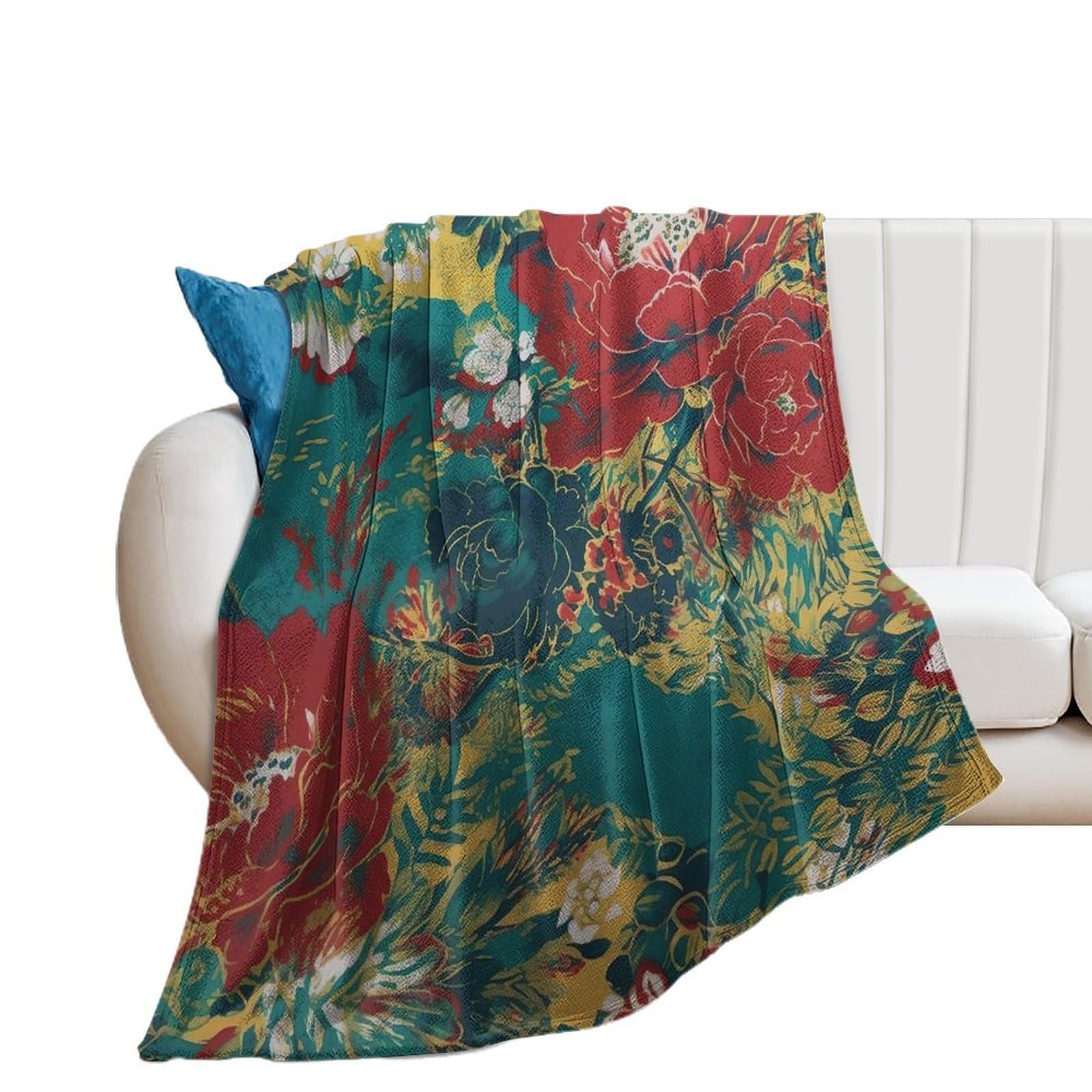 Couverture chinoiserie à rayures tigre idée cadeau flanelle pour ami famille enseignant
