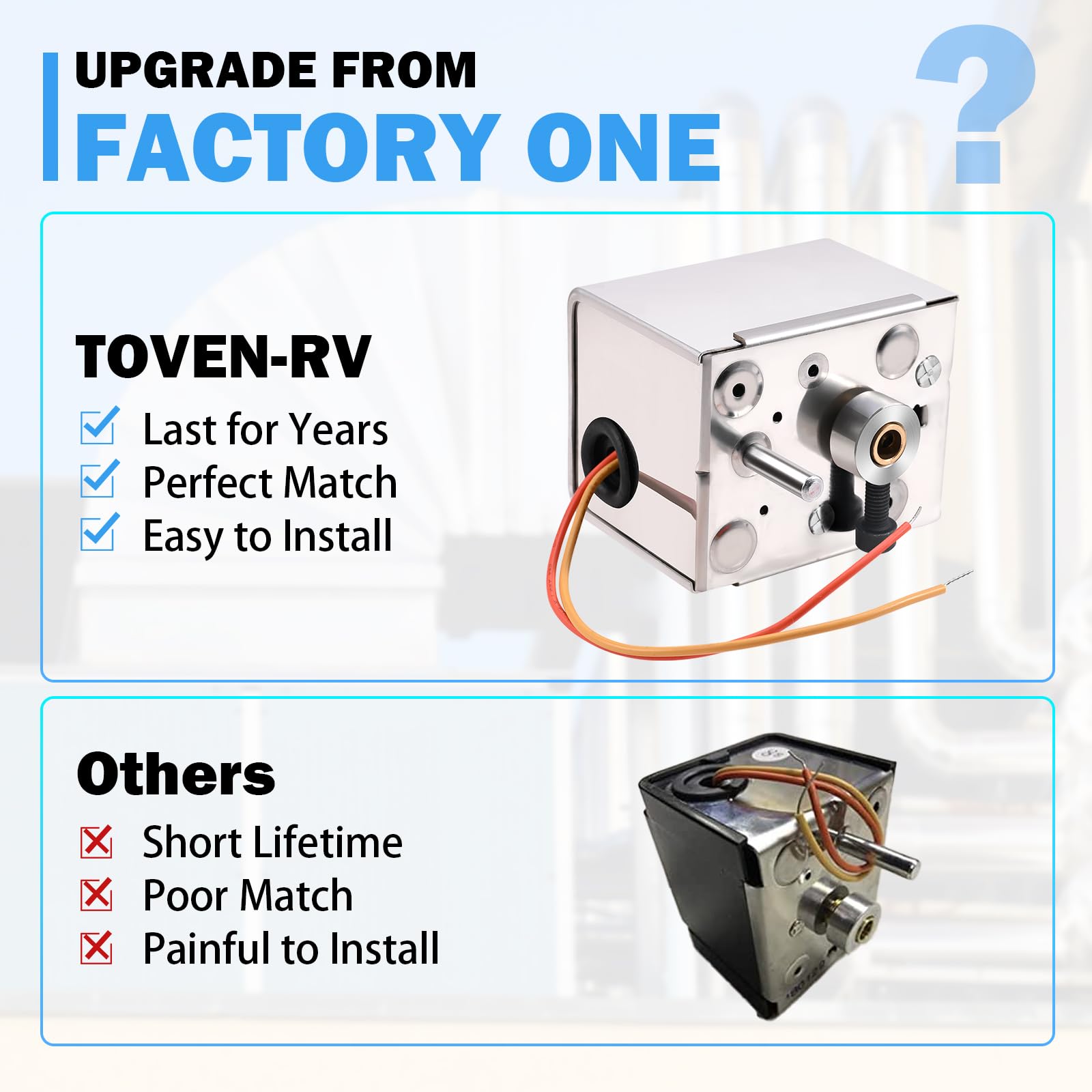 TOVEN-RV M847D1004 Damper Actuator - Honeywell Replacement -8