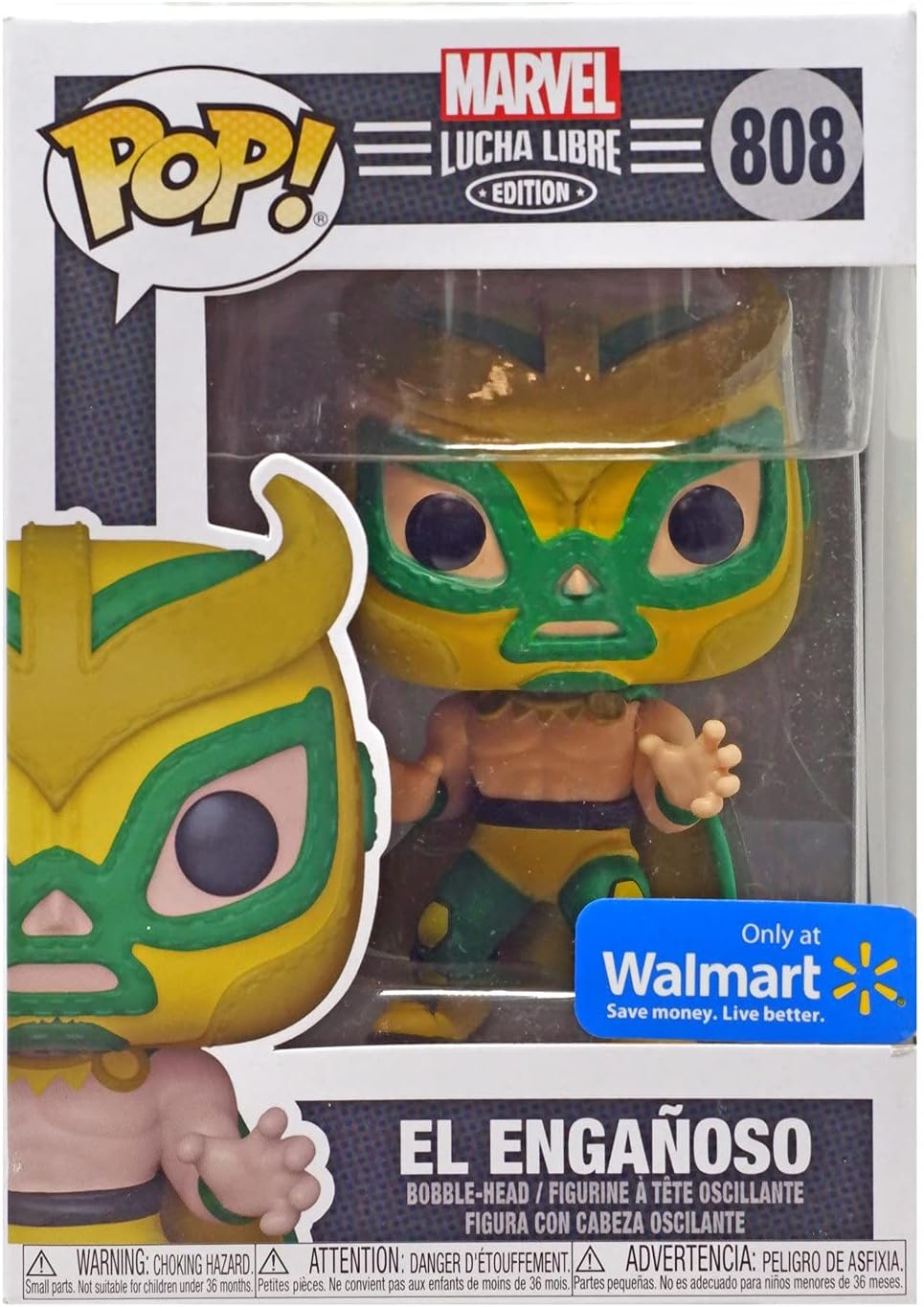 Lucha Libre Marvel Edition El Enganoso Pop! Vinyl Bobble-Head Collectible Toy Figure - Exclusive