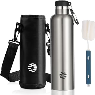 FJbottle 水筒 1リットル 真空断熱 保温 保冷 第2世代…