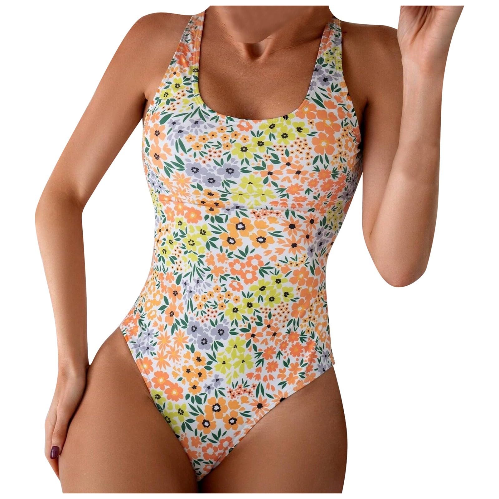 Generic Bañador Natacion Mujer Bañadores Reductores Bañador Sexy de Talle Alto y Espalda Descubierta Ideal para lucir en la Playa o Junto a la Piscina
