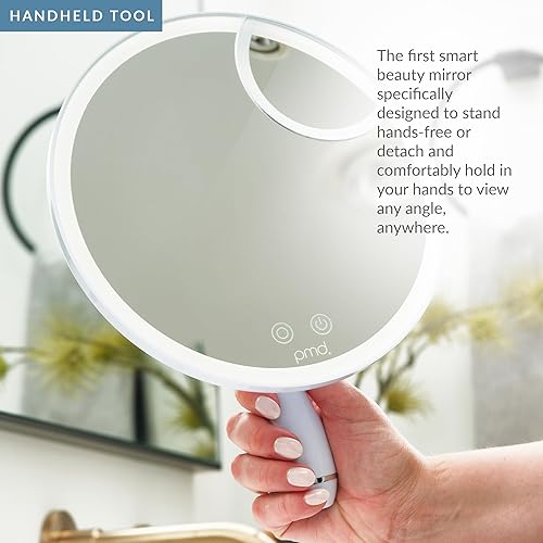 Miniatura 5 de PMD Reflect Pro - Espejo LED de belleza premium con tecnología TriLume y capacidades de mano - Tres modos de luz - Rotación de 360, inclinación de