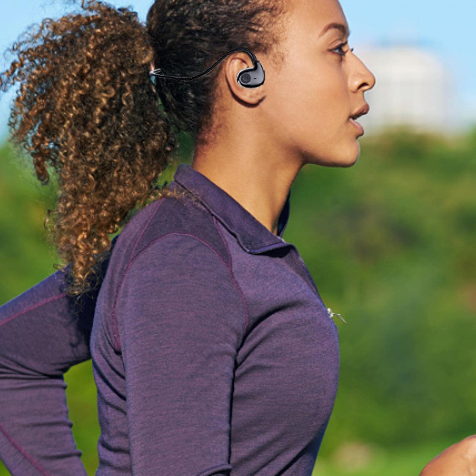 Écouteurs sans fil à conduction aérienne, écouteurs sans fil d'entraînement | Écouteurs d'entraînement stéréo à conduction aérienne sans fil - Écouteurs antibruit anti-transpiration pour des Streysisl