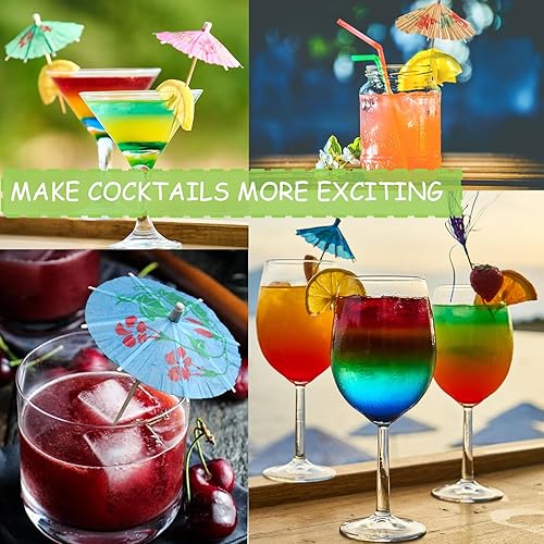 Miniatura 3 de 50 piezas de sombrillas de bebidas, palillos de cóctel multicolor, para fiestas, aperitivos, sándwich, magdalenas, decoración de frutas, palillos de