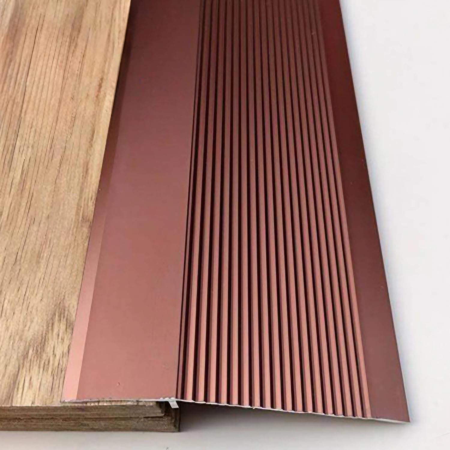 Aluminium Door Sill Strip Laminate Floor Edge Metal Transition Threshold Separator for Openings Carpet Tile Roller(Wine red,270cm)
