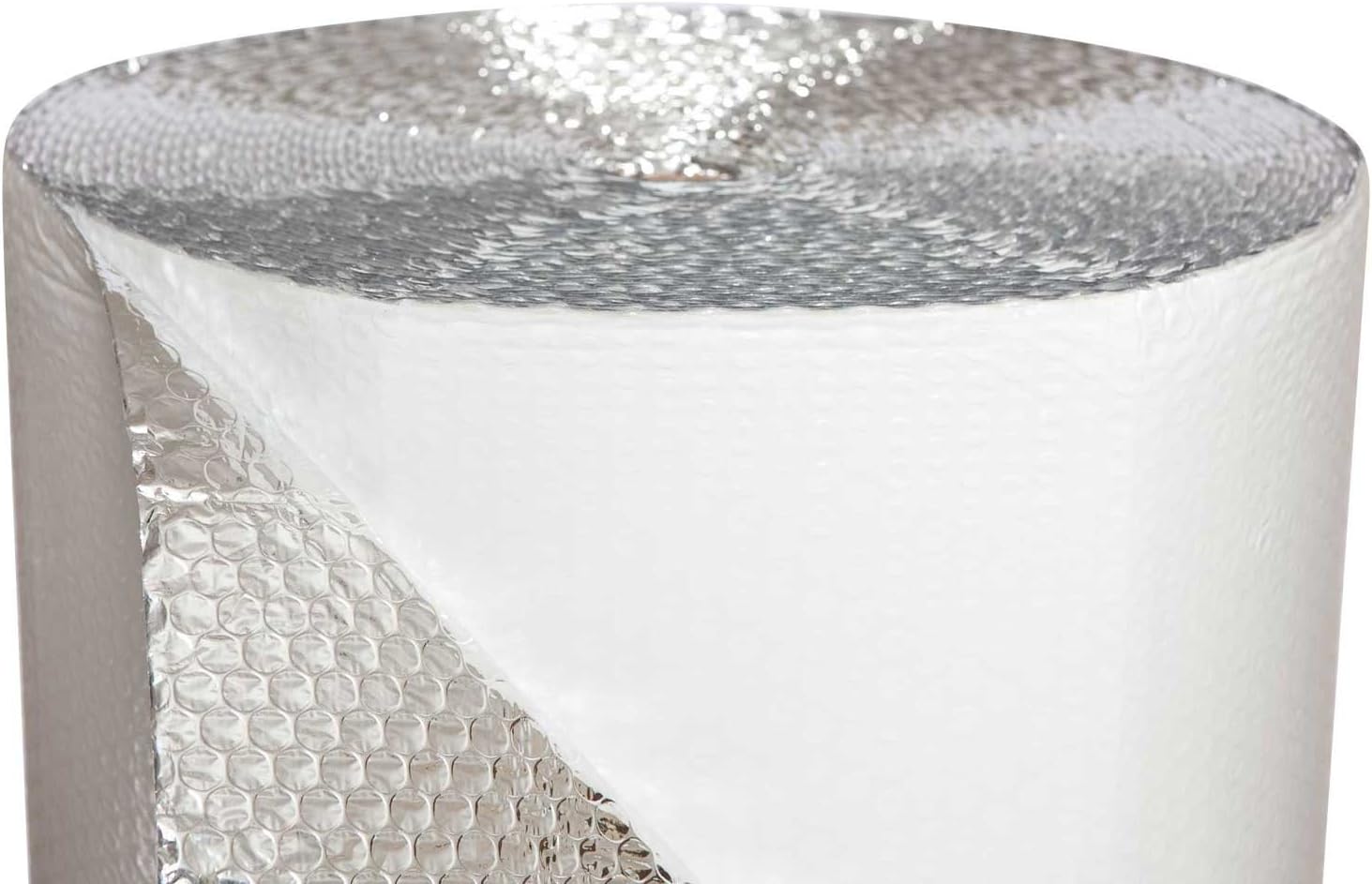 F12548 Reflective Foil Bubble Wrap (Single Bubble) Insulation Roll, 48" H, 500 sq. ft.