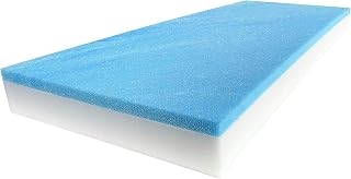 FoamRush 6" x 24" x 72" Gel Memory Foam Bench Cushion Replacement Medium Firm (Upholstery Foam, Rubber Padding, Seat Replacement, Upholstery Sheet, Couch, Sofa Cushion, Mattress) Made in USA