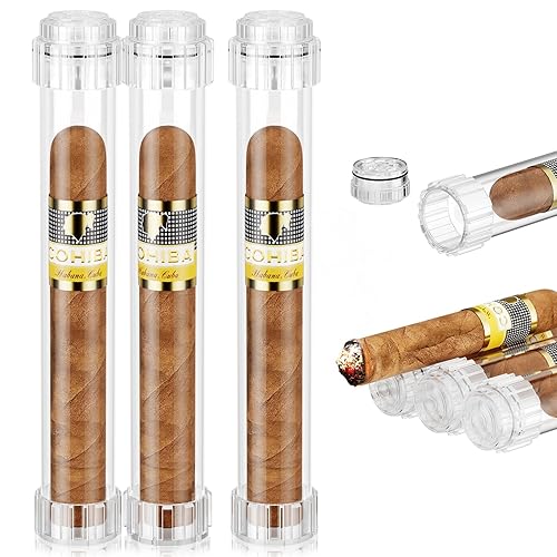 Cigar Humidor Tubes, Travel Humidifier Tube, Acrylic Storage Case with